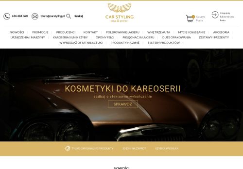 Sklep z kosmetykami samochodowymi – Car Styling