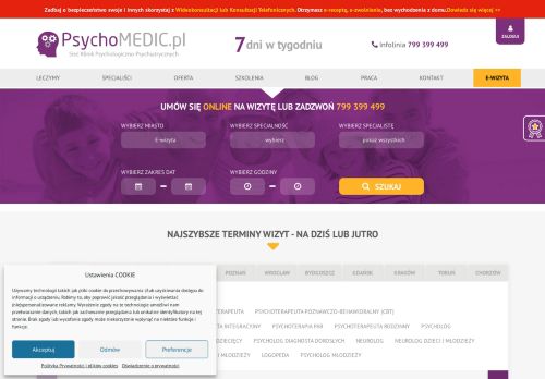 NZOZ PSYCHOMEDIC.PL KLINIKA PSYCHOLOGICZNO-PSYCHIATRYCZNA Michał Niewiński